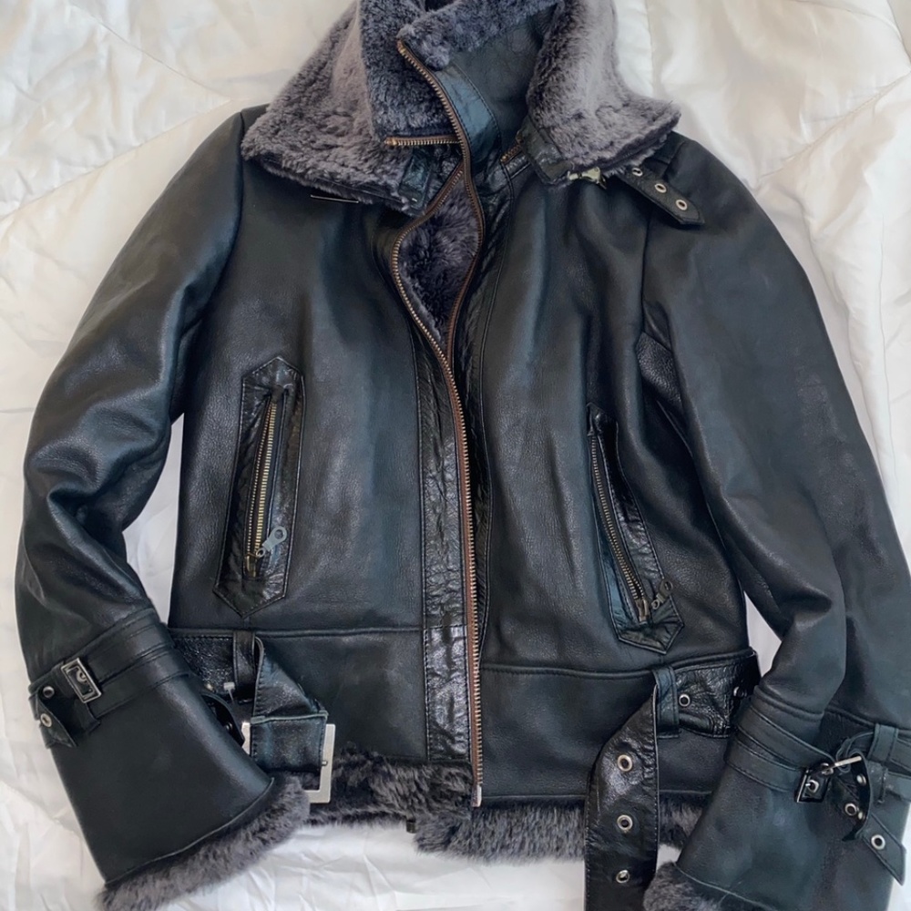 GENUINE LEATHER CUSTOM MADE JACKET ! SIZE M